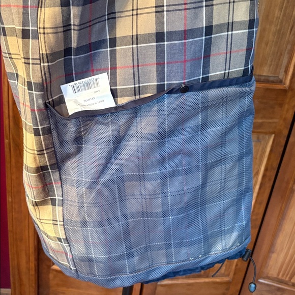 Vintage Barbour Beaufort Jacket Dark Blue Hooded Raincoat A960 XL - Picture 13 of 15